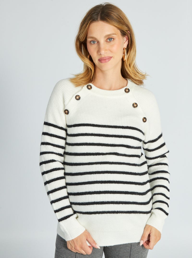Borstvoedingssweater WIT - Kiabi