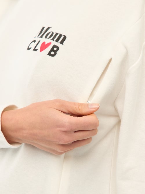 Borstvoedingssweatshirt - Kiabi Borstvoedingssweatshirt - Kiabi