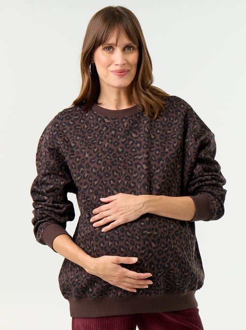 Borstvoedingssweatshirt met print - Kiabi