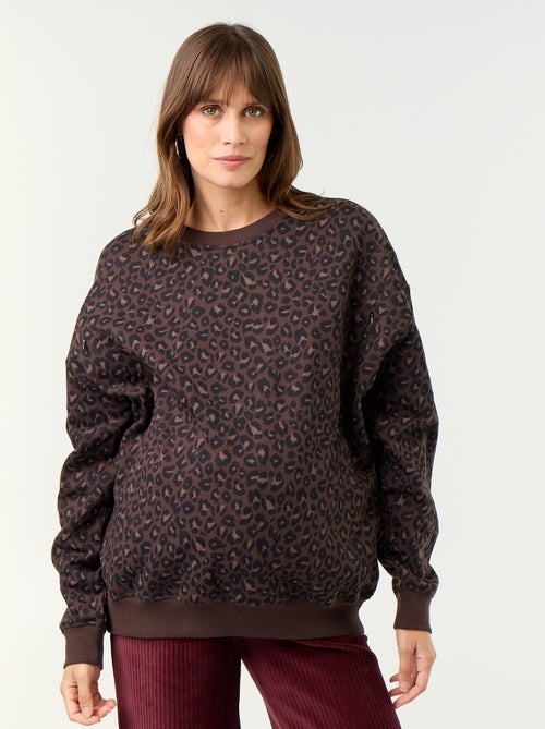 Borstvoedingssweatshirt met print - Kiabi