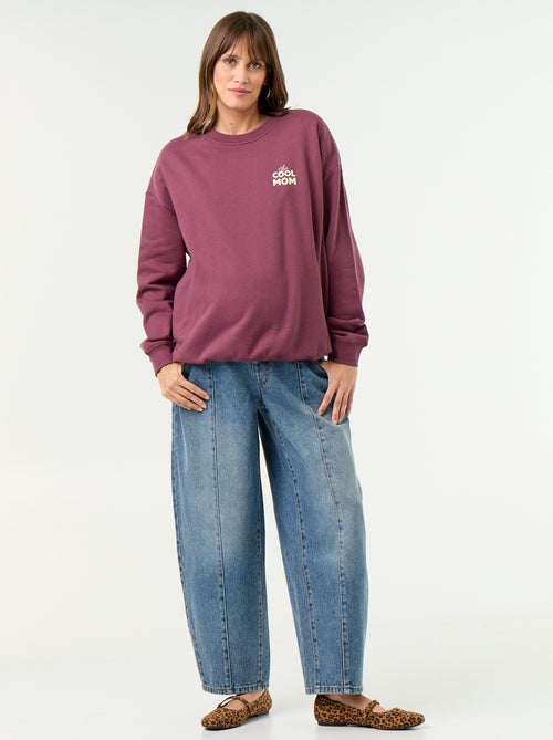 Borstvoedingssweatshirt met print - Kiabi