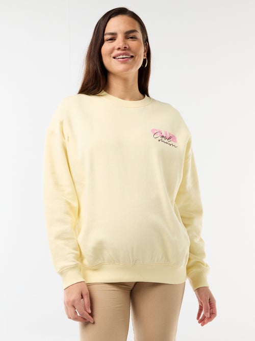 Borstvoedingssweatshirt met print - Kiabi