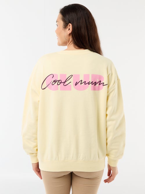 Borstvoedingssweatshirt met print - Kiabi