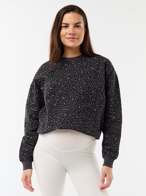 Borstvoedingssweatshirt met print - Kiabi