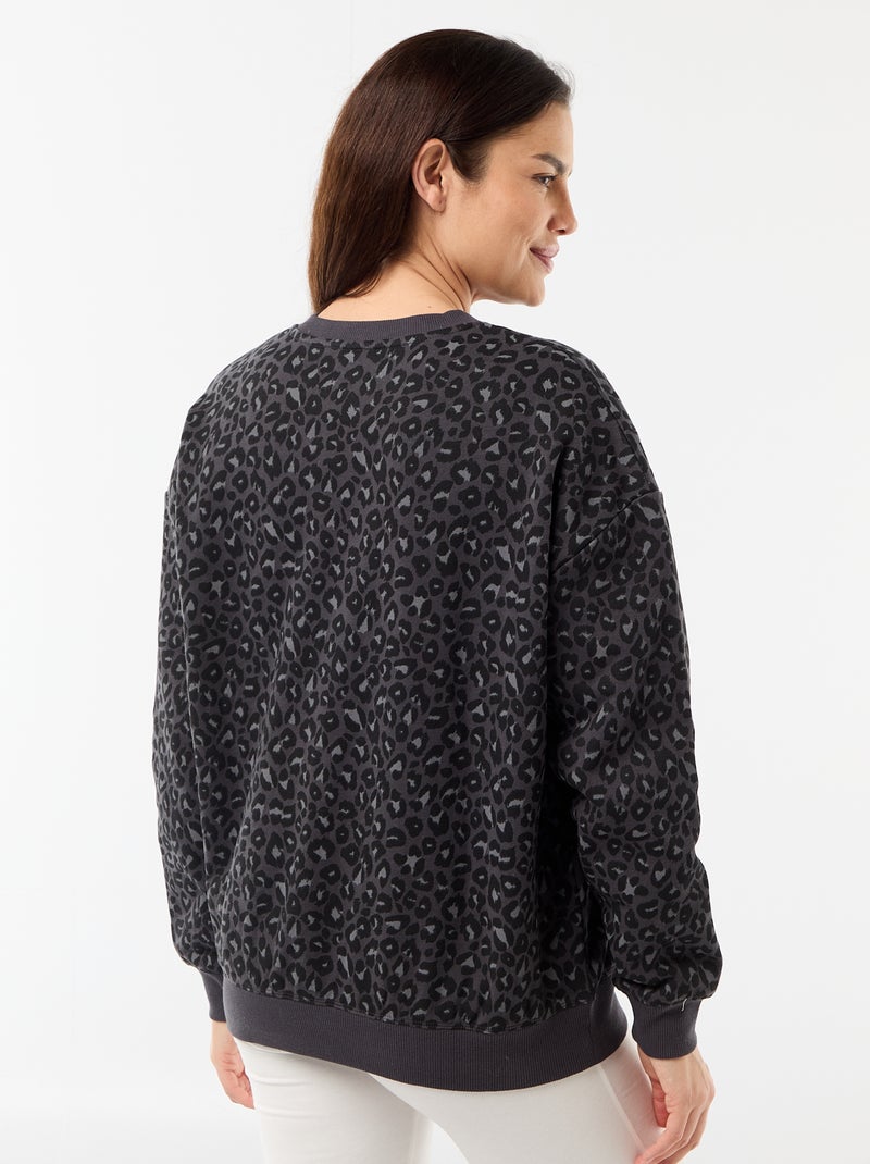 Borstvoedingssweatshirt met print Grijs - Kiabi