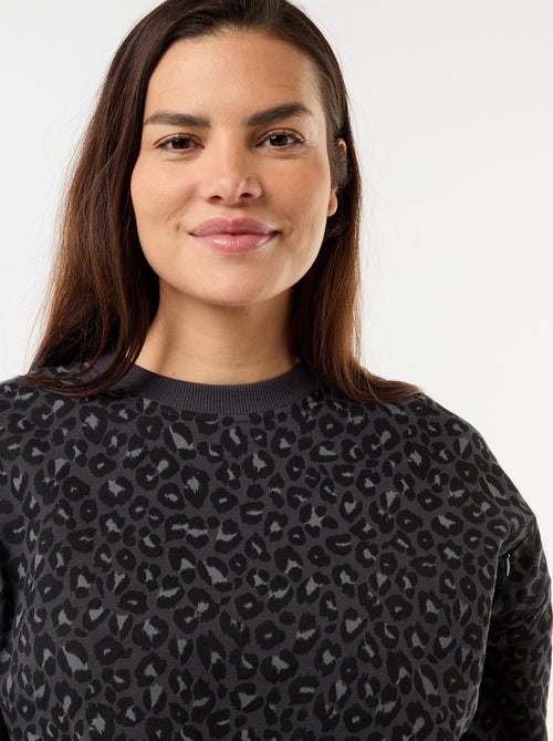 Borstvoedingssweatshirt met print - Kiabi