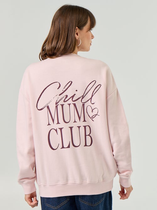 Borstvoedingssweatshirt met print - Kiabi