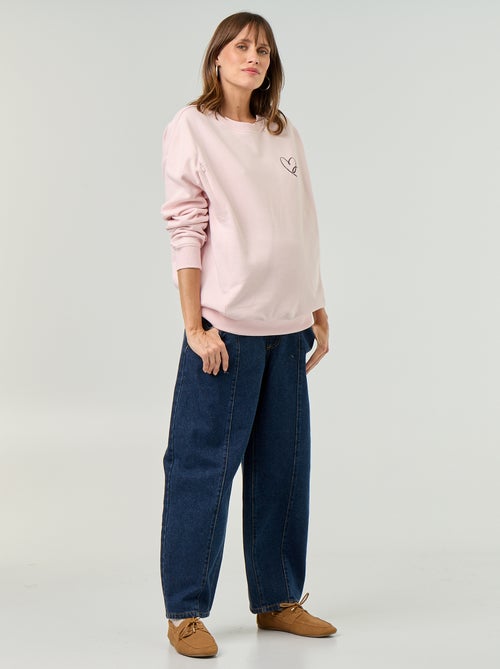 Borstvoedingssweatshirt met print - Kiabi