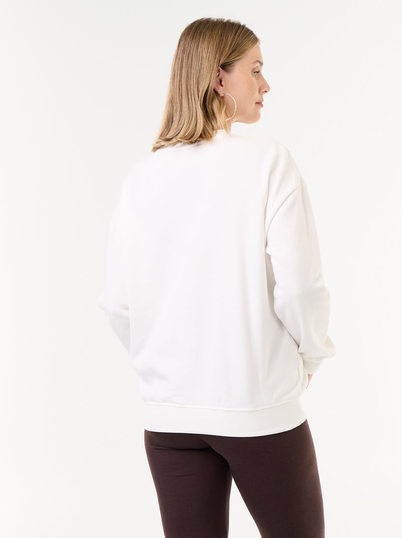 Borstvoedingssweatshirt met print Wit - Kiabi