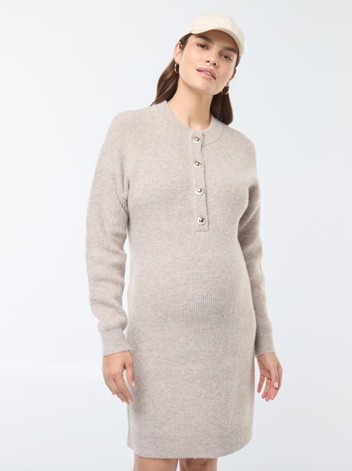 Borstvoedingstrui-jurk met knoopsluiting - Kiabi
