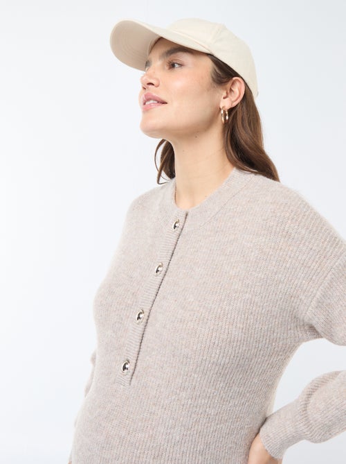 Borstvoedingstrui-jurk met knoopsluiting - Kiabi