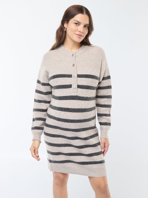 Borstvoedingstrui-jurk met knoopsluiting - Kiabi