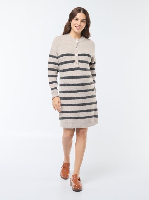 Borstvoedingstrui-jurk met knoopsluiting - Kiabi