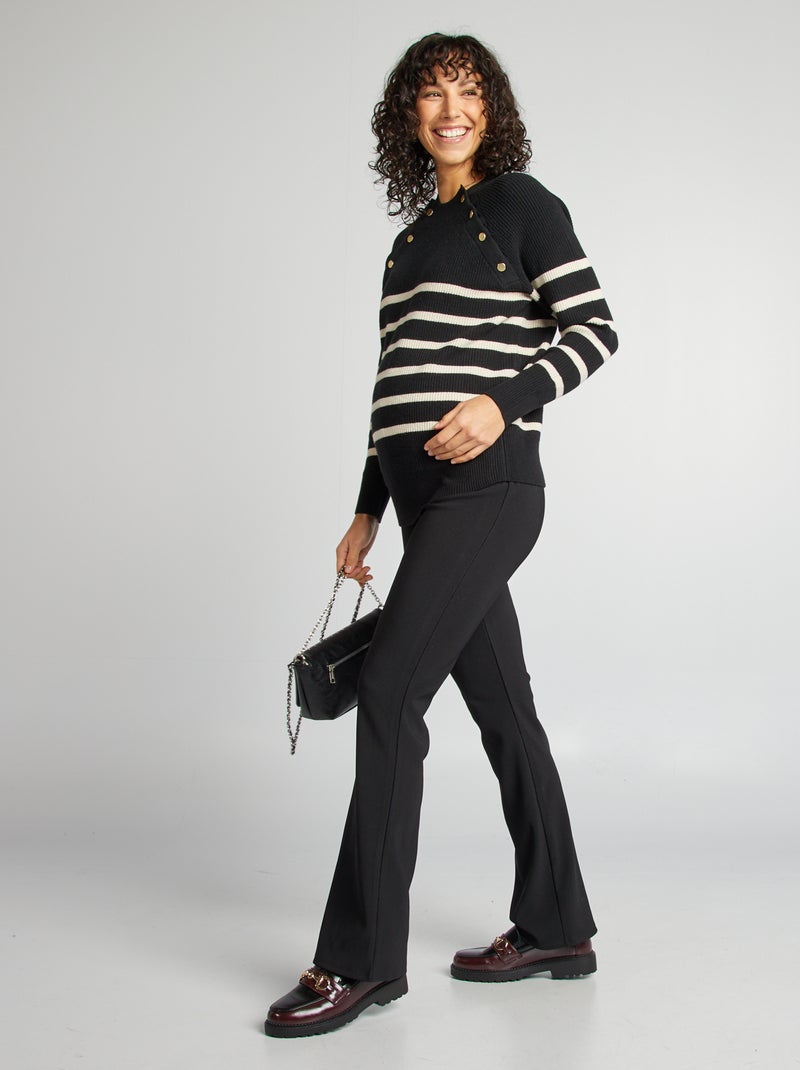 Borstvoedingstrui met knoopsluiting ZWART - Kiabi