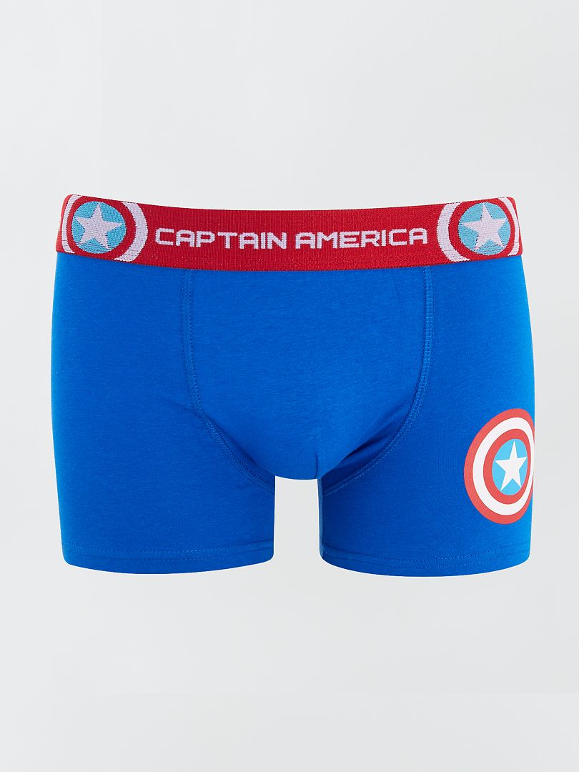 Boxer 'Captain America' blauw - Kiabi