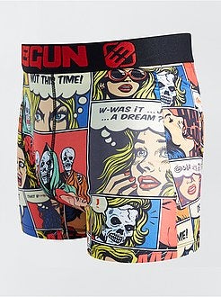 Boxershort met print 'Freegun' - Kiabi