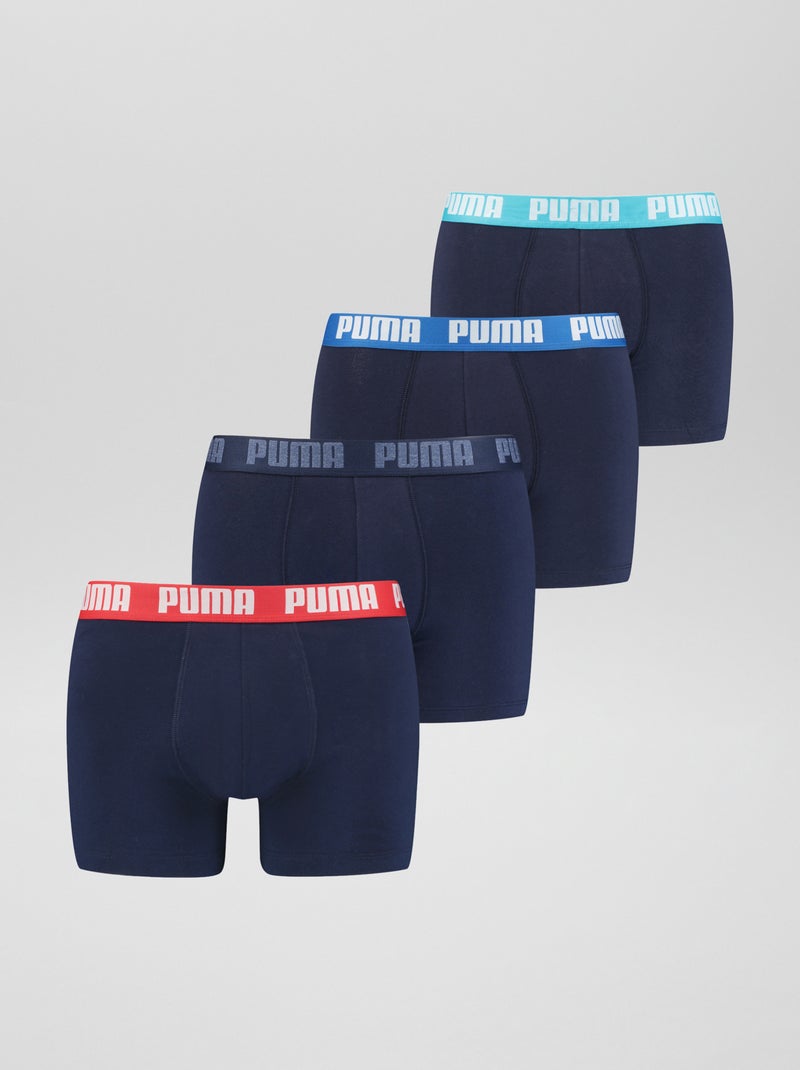 Boxershorts 'Puma' - Set van 4 BLAUW - Kiabi
