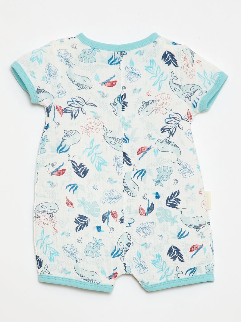 Boxpakje met korte mouwen 'Petit Béguin' Groen - Kiabi