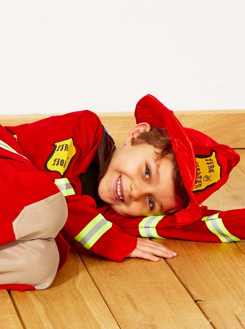 Brandweermankostuum rood - Kiabi