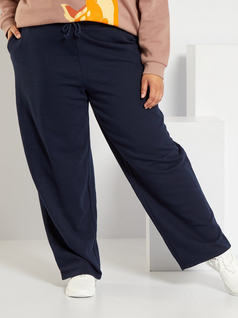 Brede broek BLAUW - Kiabi