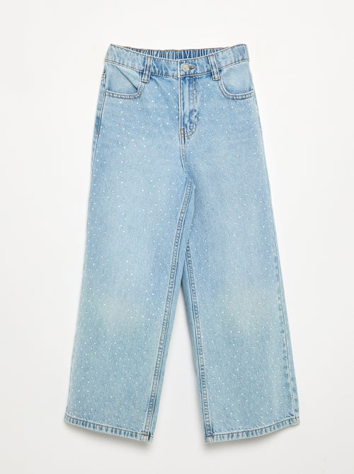 Brede broek met strass - Kiabi