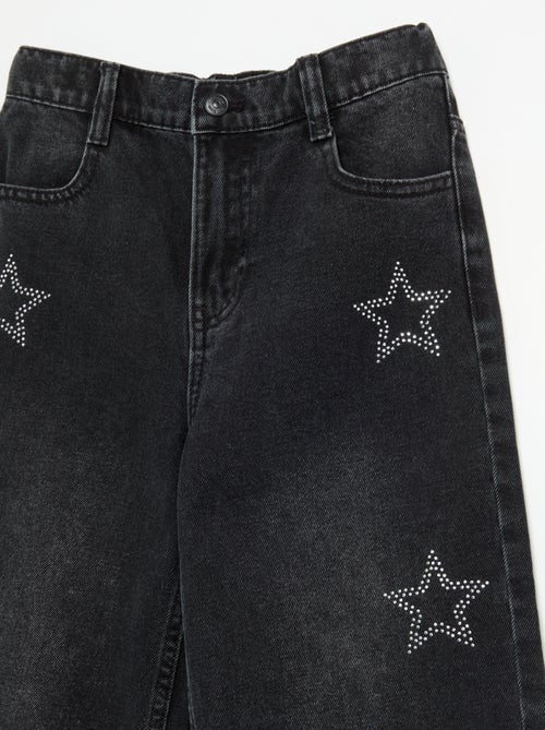 Brede broek met strass - Kiabi