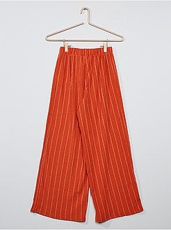 Brede broek met strepen - Kiabi