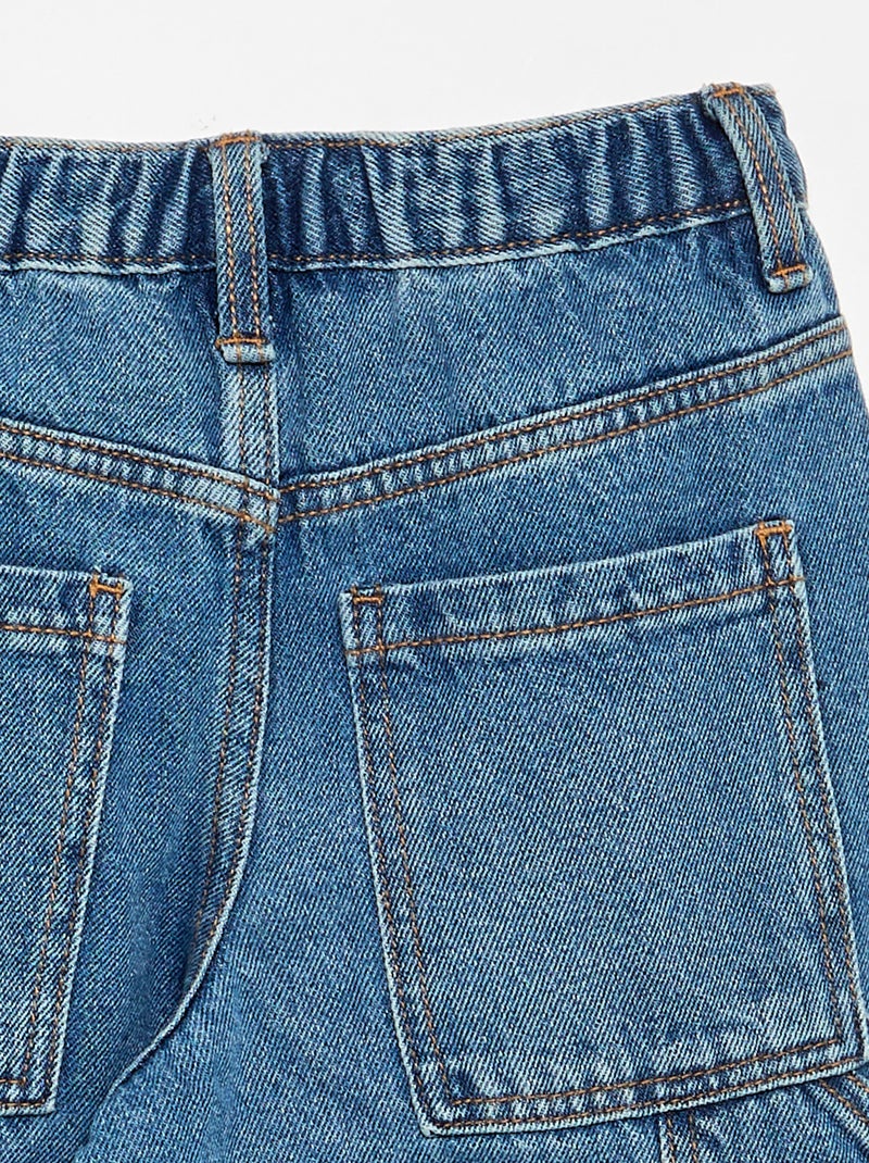 Brede denim broek Blauw - Kiabi