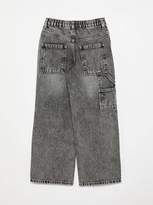 Brede denim broek - Kiabi