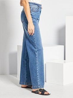 Brede jeans met hoge taille - Kiabi