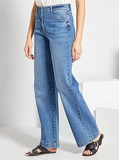 Brede jeans met hoge taille - Kiabi