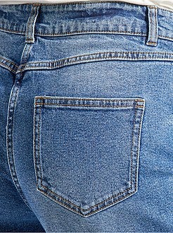 Brede jeans met hoge taille - Kiabi