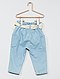     Broek in denim stil met sierstrikje afbeelding 2
