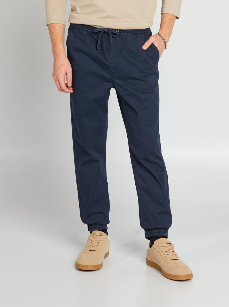 Broek in joggingstijl BLAUW - Kiabi
