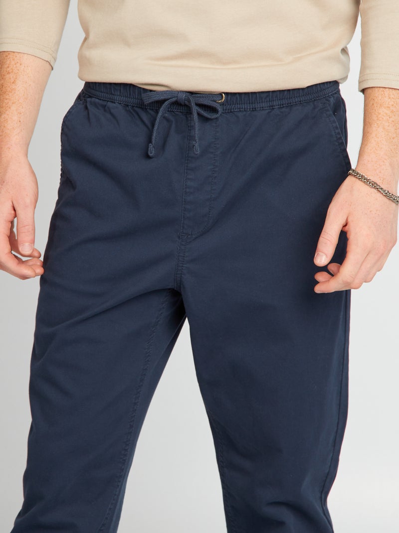 Broek in joggingstijl BLAUW - Kiabi