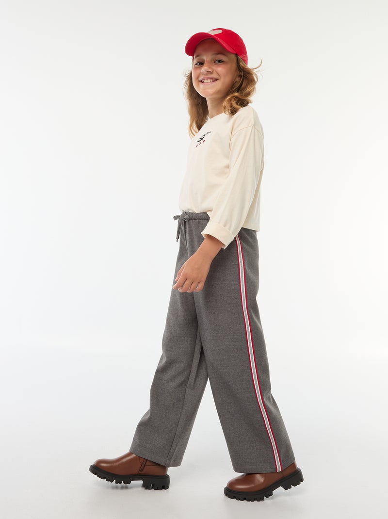 Broek in joggingstijl Grijs - Kiabi