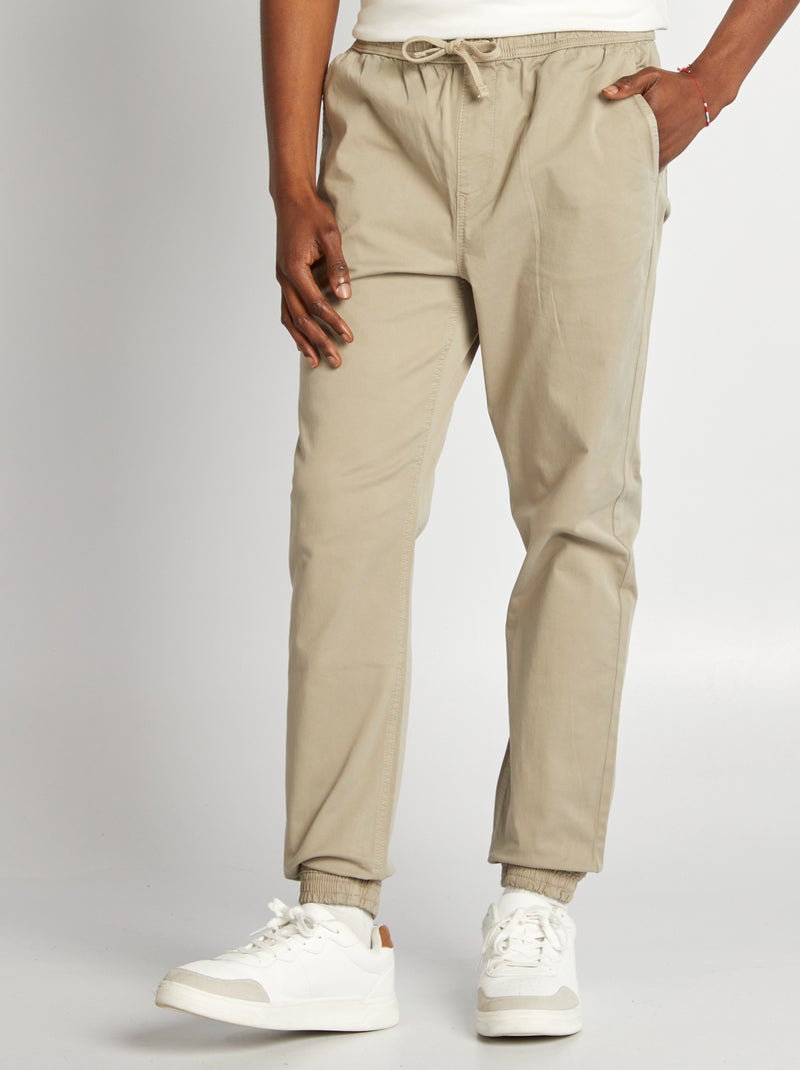 Broek in joggingstijl GROEN - Kiabi