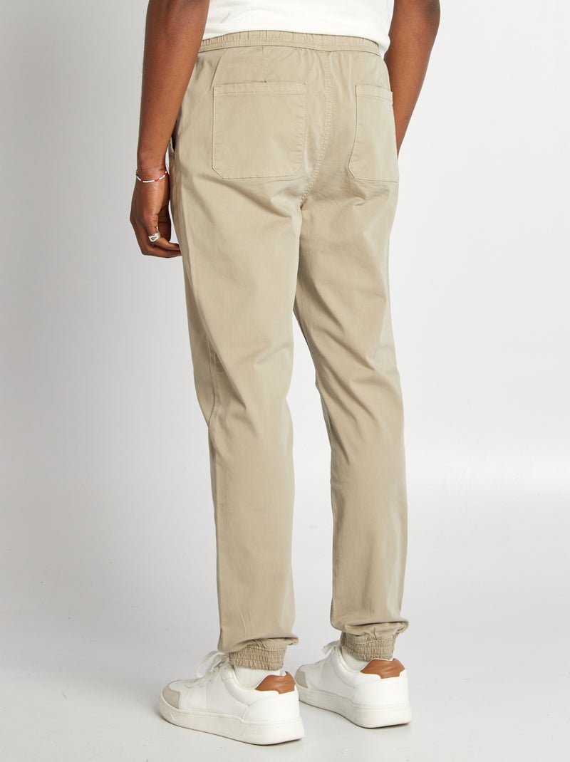 Broek in joggingstijl GROEN - Kiabi