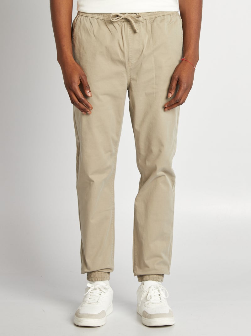 Broek in joggingstijl GROEN - Kiabi