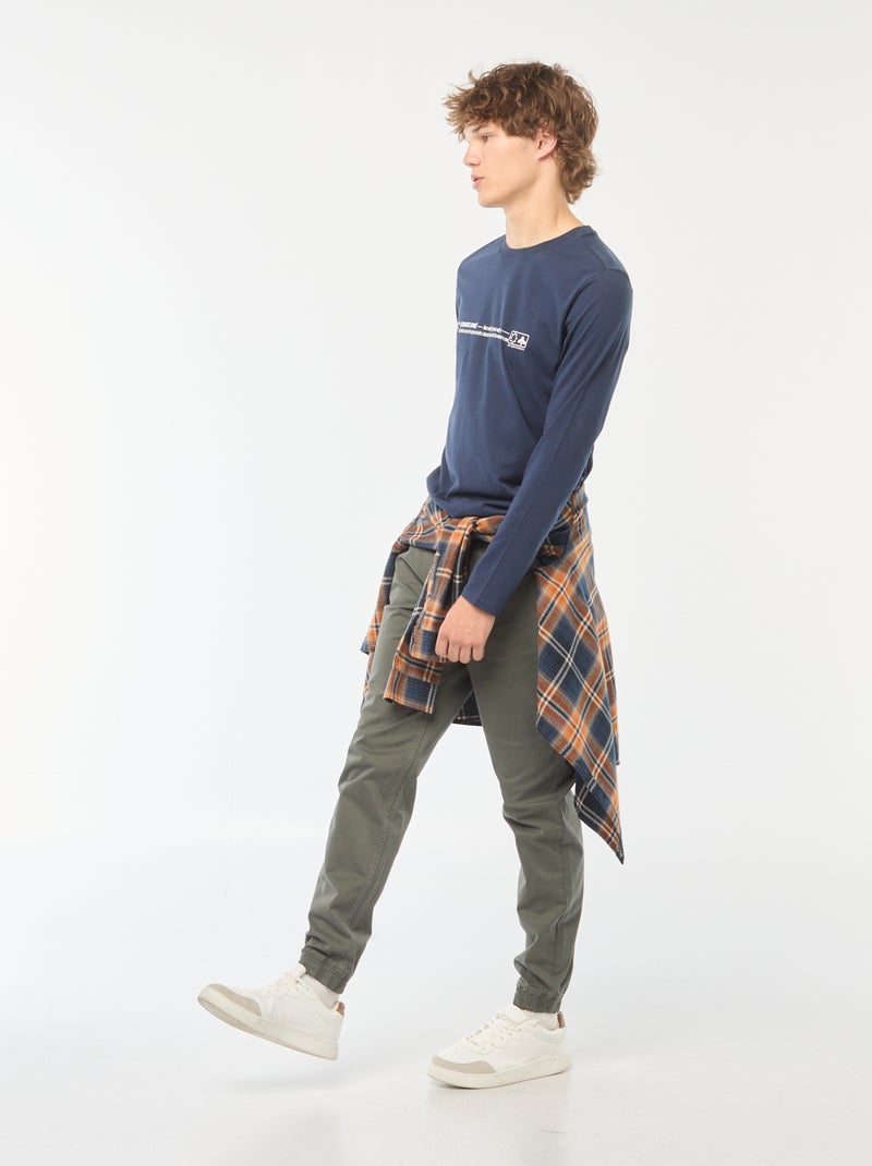 Broek in joggingstijl Groen - Kiabi