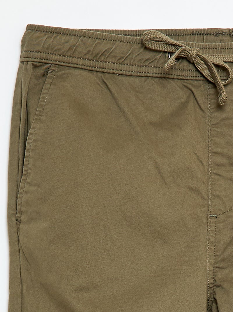 Broek in joggingstijl Kaki - Kiabi