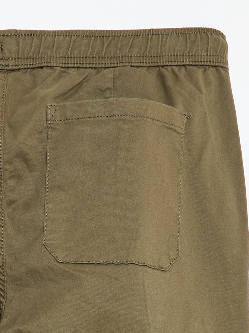 Broek in joggingstijl Kaki - Kiabi