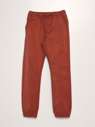 Broek in joggingstijl met elastische taille