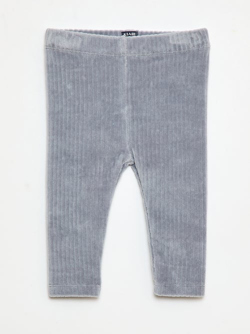 Broek in leggingstijl van velours - Kiabi