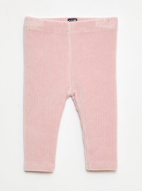 Broek in leggingstijl van velours - Kiabi