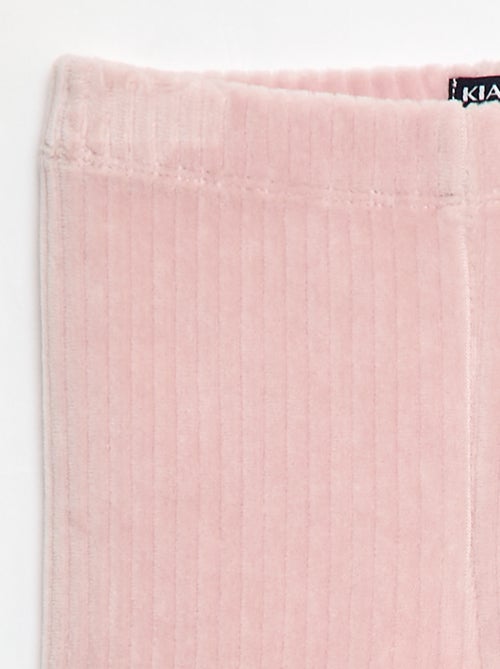 Broek in leggingstijl van velours - Kiabi