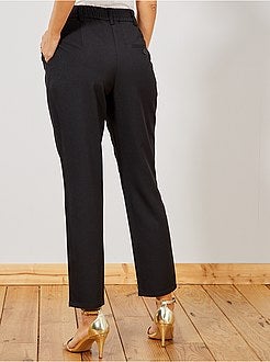 Broek in wortelmodel met een riem - Kiabi