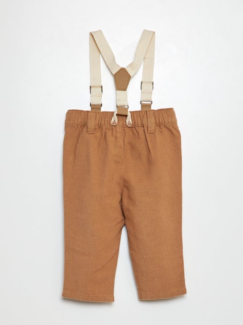 Broek met bretellen - Kiabi
