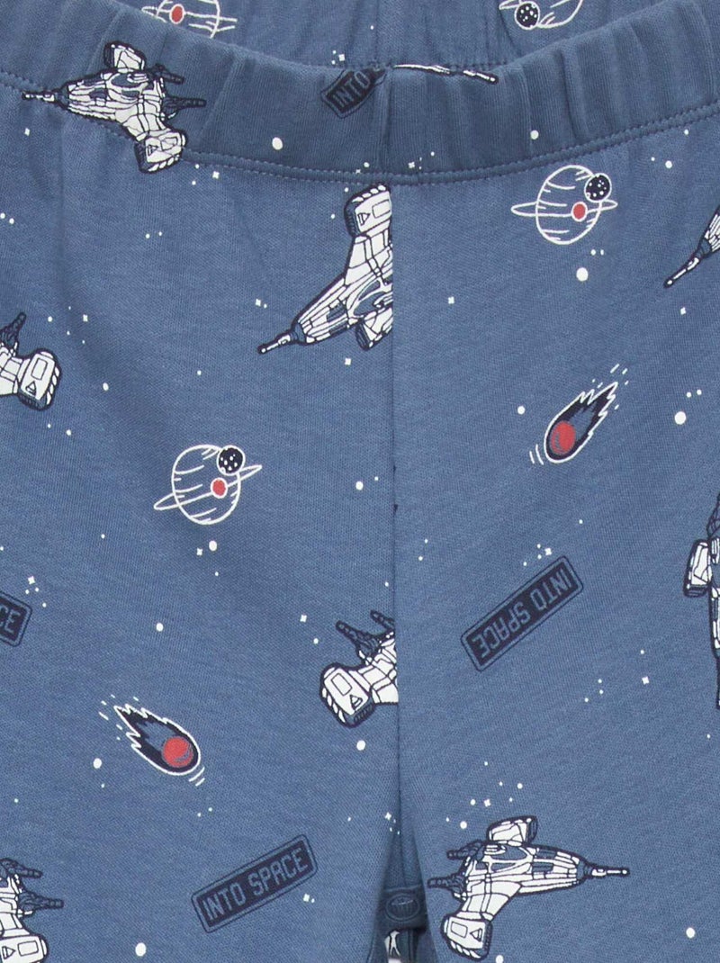 Broek met drukknoopsluiting - gemakkelijk aan te trekken collectie BLAUW - Kiabi