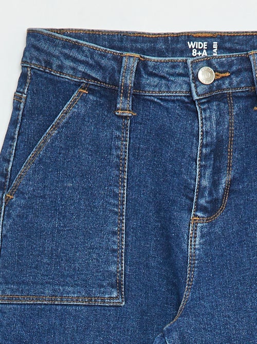 Broek met een bijzonder comfortabele snit en zakken met klepje - Kiabi